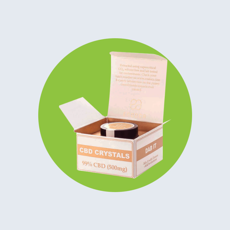 cardboard CBD box printing